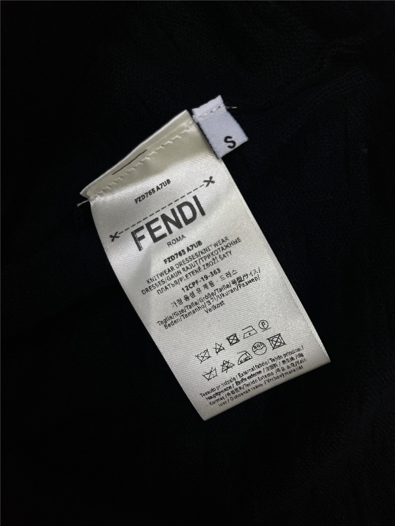 F**di jacquard knitted suspender skirt cheap replica designer clothes