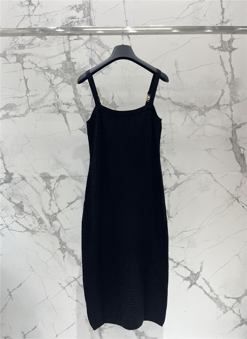 F**di jacquard knitted suspender skirt cheap replica designer clothes