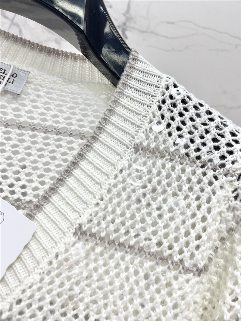 BC striped hollow knit sweater long sleeve replicas clothes