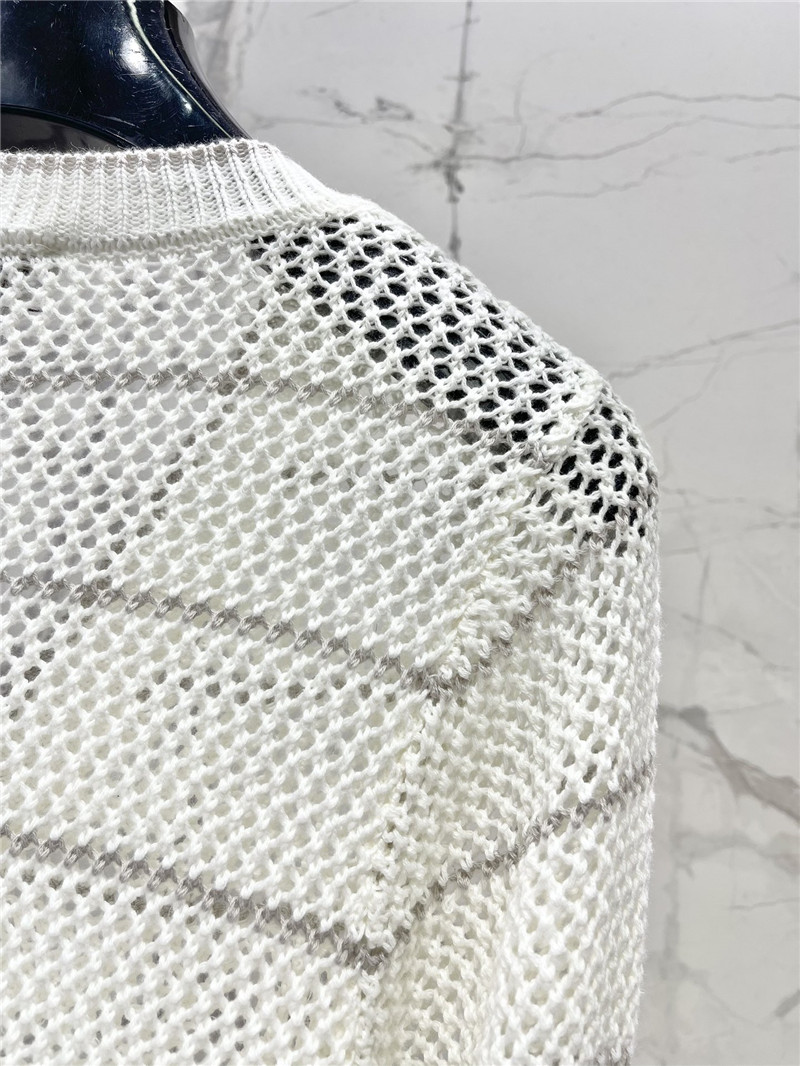 BC striped hollow knit sweater long sleeve replicas clothes