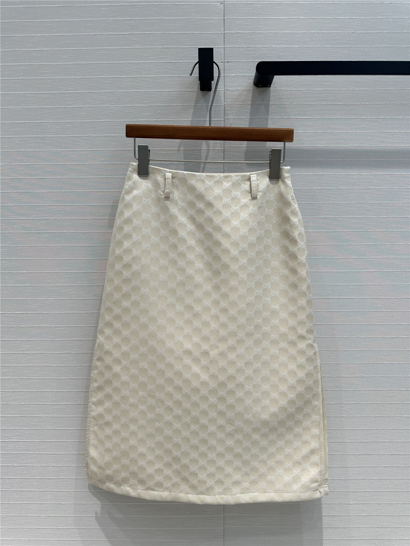 Gvc*1 old flower jacquard mid-length skirt replicas clothes