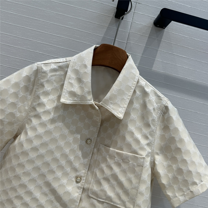 Gvc*1 old flower jacquard short sleeve jacket replica clothes