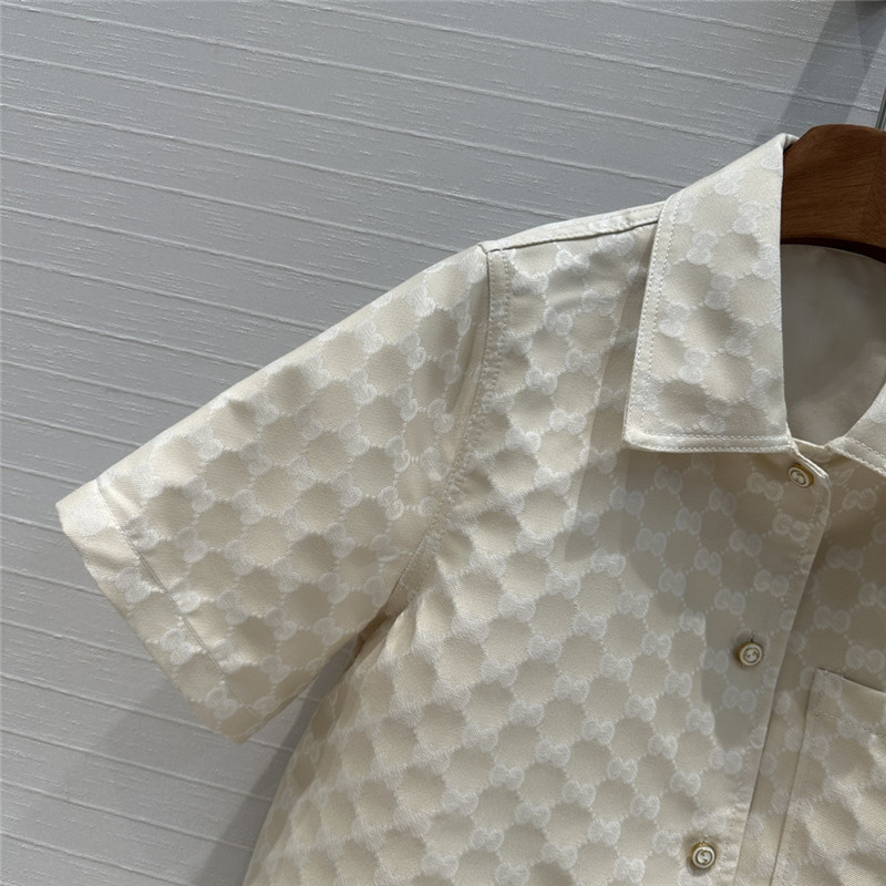 Gvc*1 old flower jacquard short sleeve jacket replica clothes