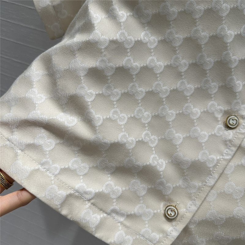 Gvc*1 old flower jacquard short sleeve jacket replica clothes