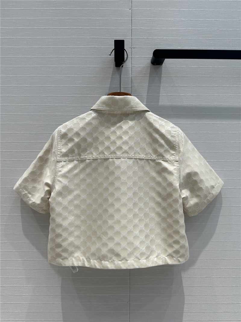 Gvc*1 old flower jacquard short sleeve jacket replica clothes