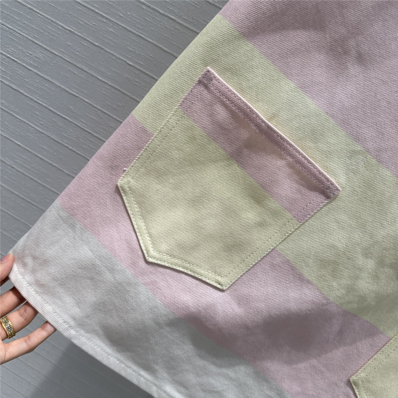 Ch**el contrast color stripe vest dress replica d&g clothing