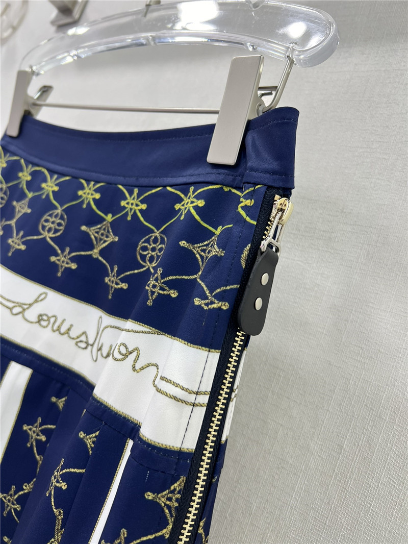 l0vis Vvtt0n lv pleated printed skirt replicas clothes