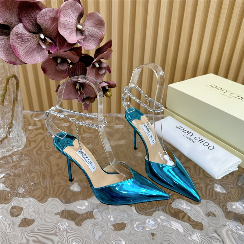 J1m*y Ch00 saeda 100 with crystal in purple leather