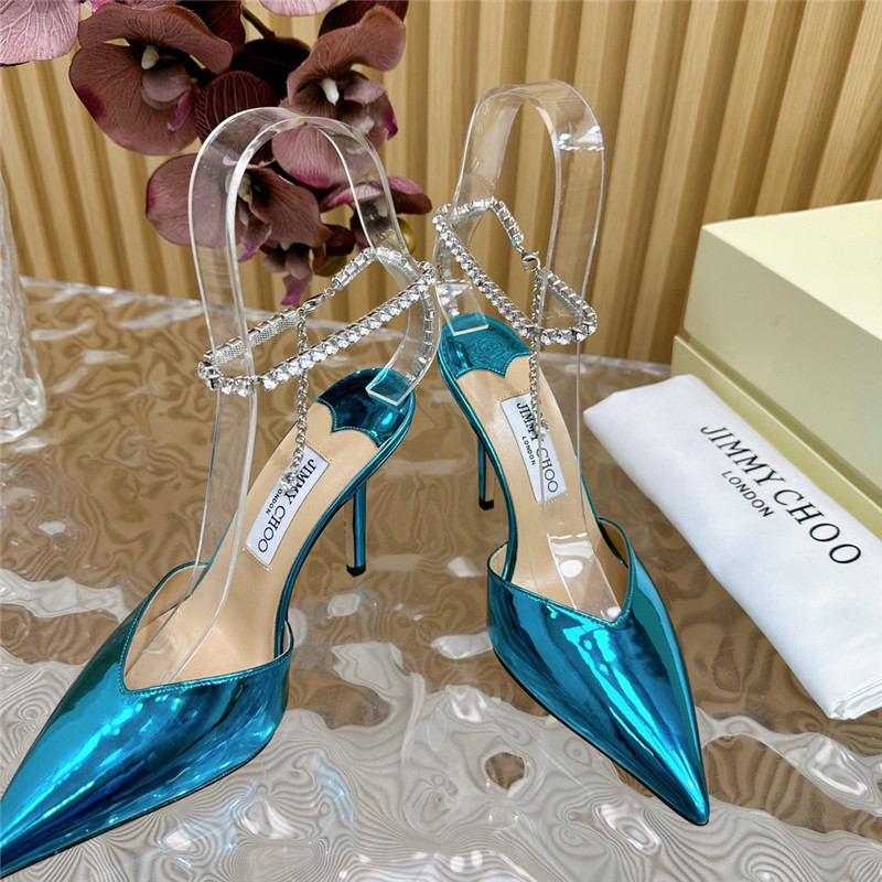 J1m*y Ch00 saeda 100 with crystal in purple leather