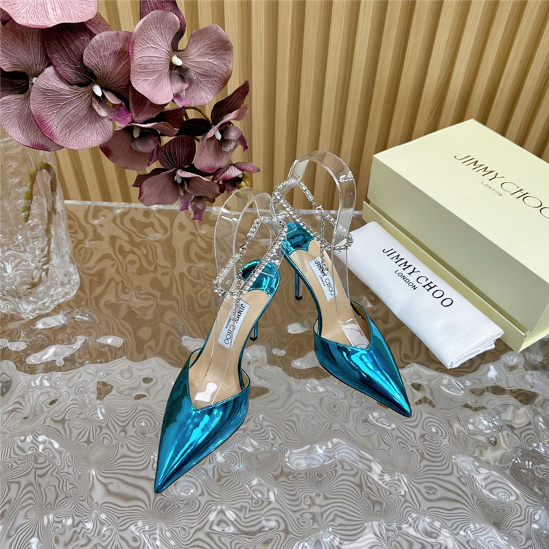 J1m*y Ch00 saeda 100 with crystal in purple leather