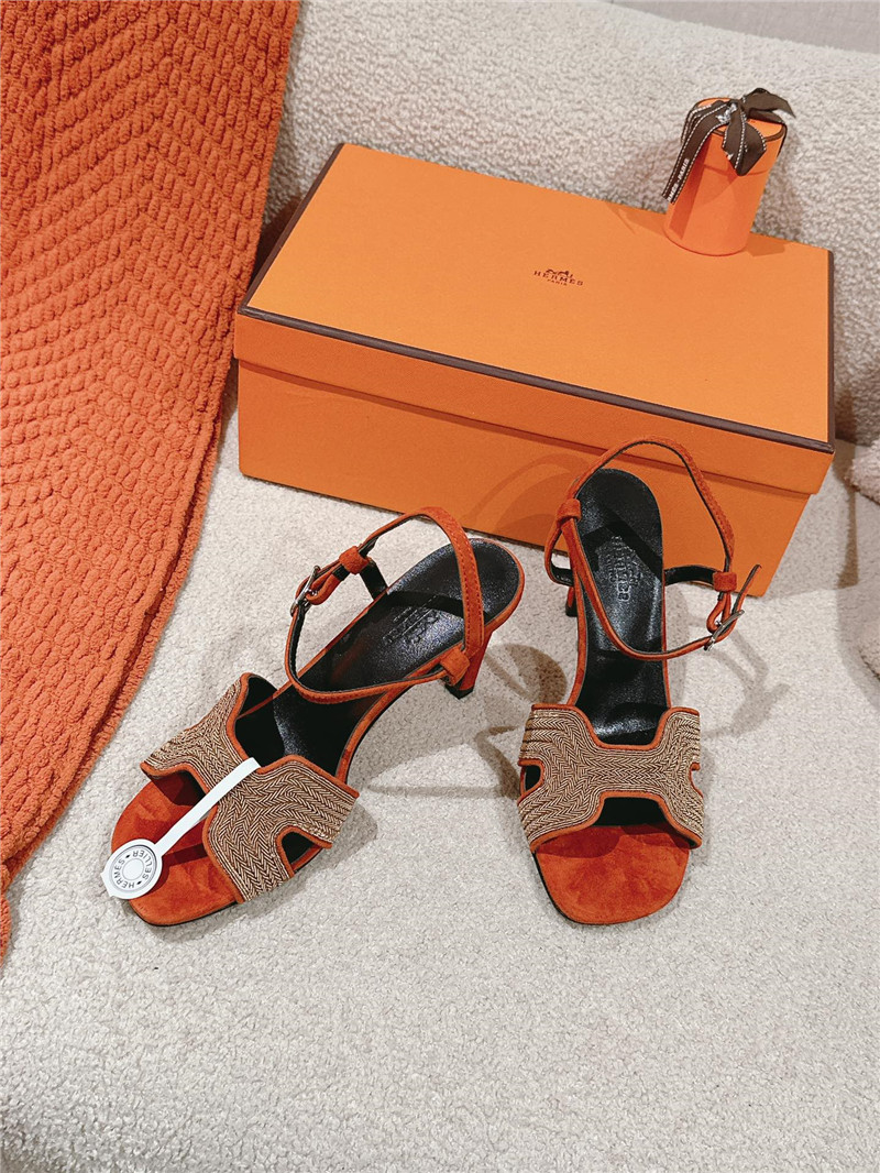 H**me5 holy 105 sandals in turin red suede goatskin