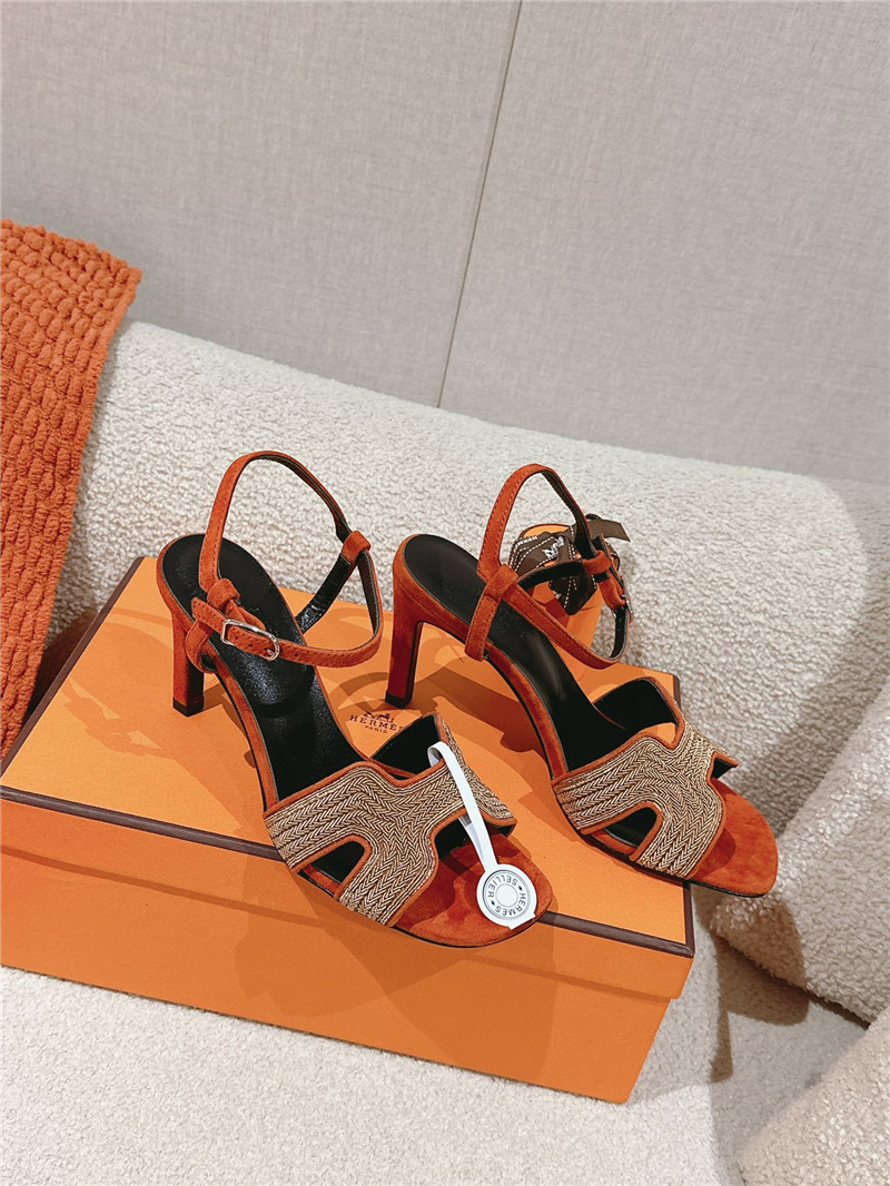 H**me5 holy 105 sandals in turin red suede goatskin