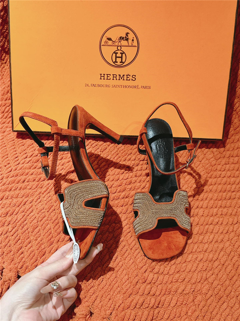 H**me5 holy 105 sandals in turin red suede goatskin