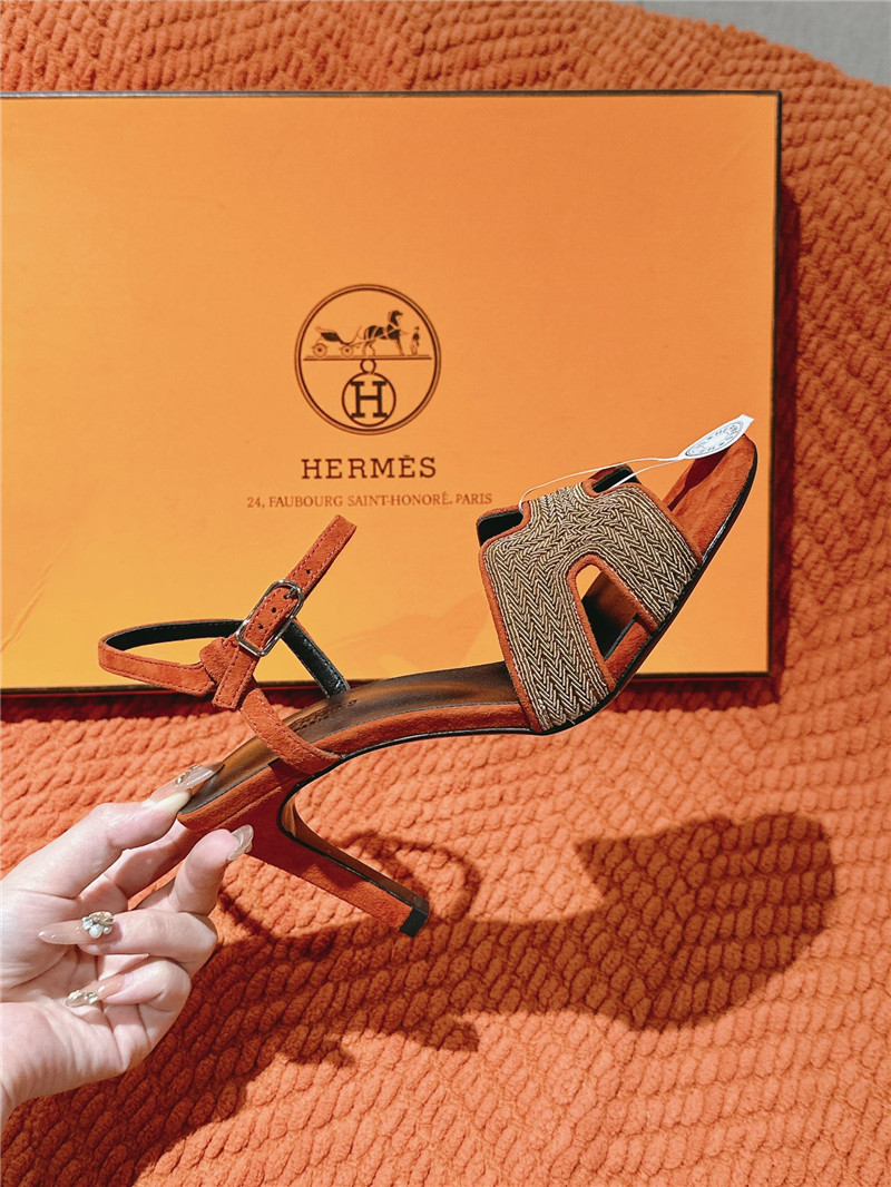 H**me5 holy 105 sandals in turin red suede goatskin