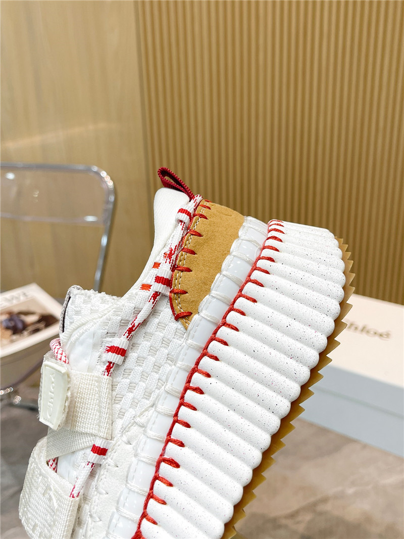 Chloé Rainbow Sneakers Red White