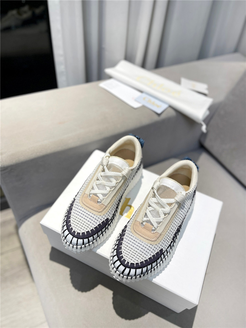 Chloé Lace-Up Rainbow Sneakers Sale