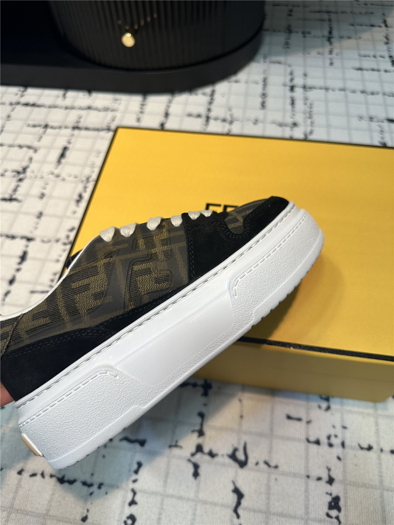 F**di ff match leather low top sneakers for women