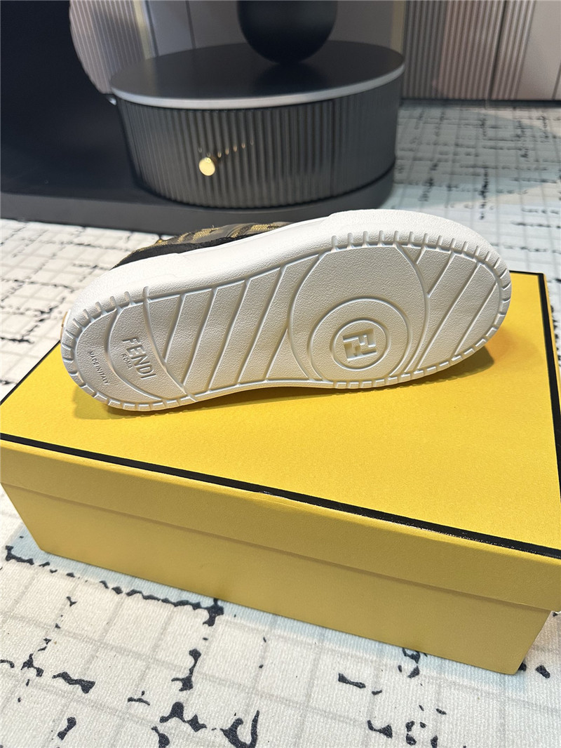 F**di ff match leather low top sneakers for women