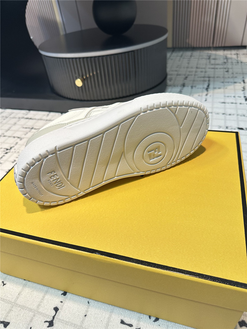 F**di match leather low top sneakers for women