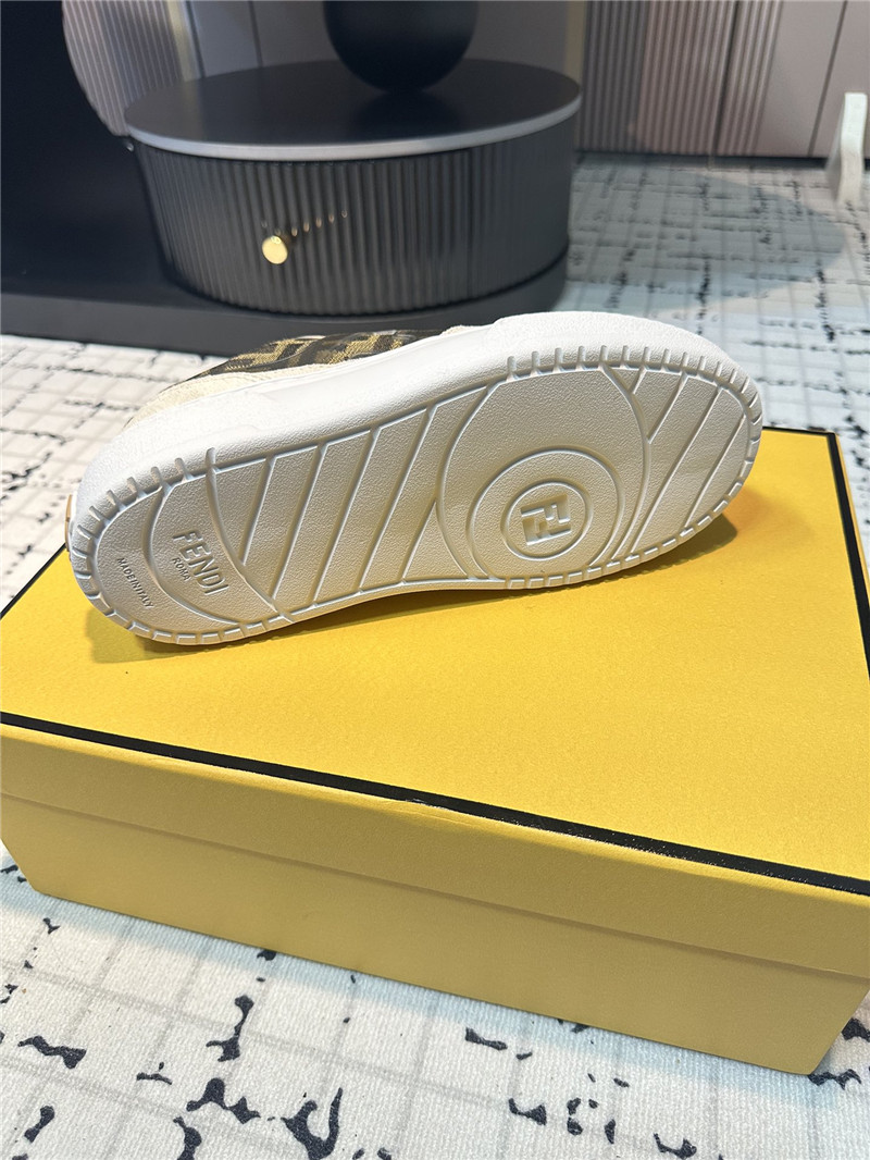 F**di ff logo match canvas low top sneakers