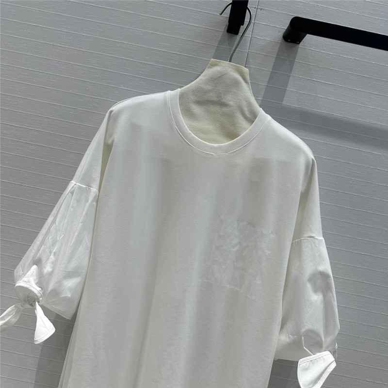 Vanitoo patchwork fabric T-shirt dress replica d&g clothing