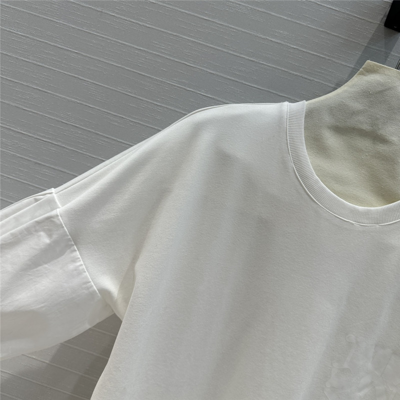 Vanitoo patchwork fabric T-shirt dress replica d&g clothing