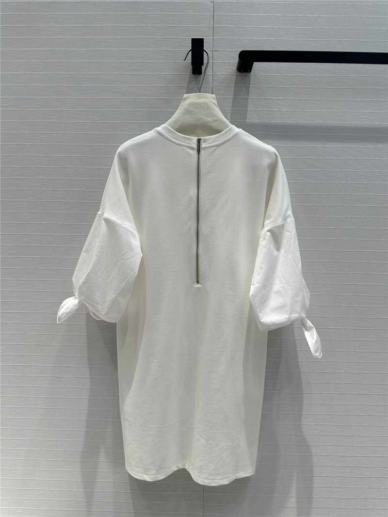 Vanitoo patchwork fabric T-shirt dress replica d&g clothing