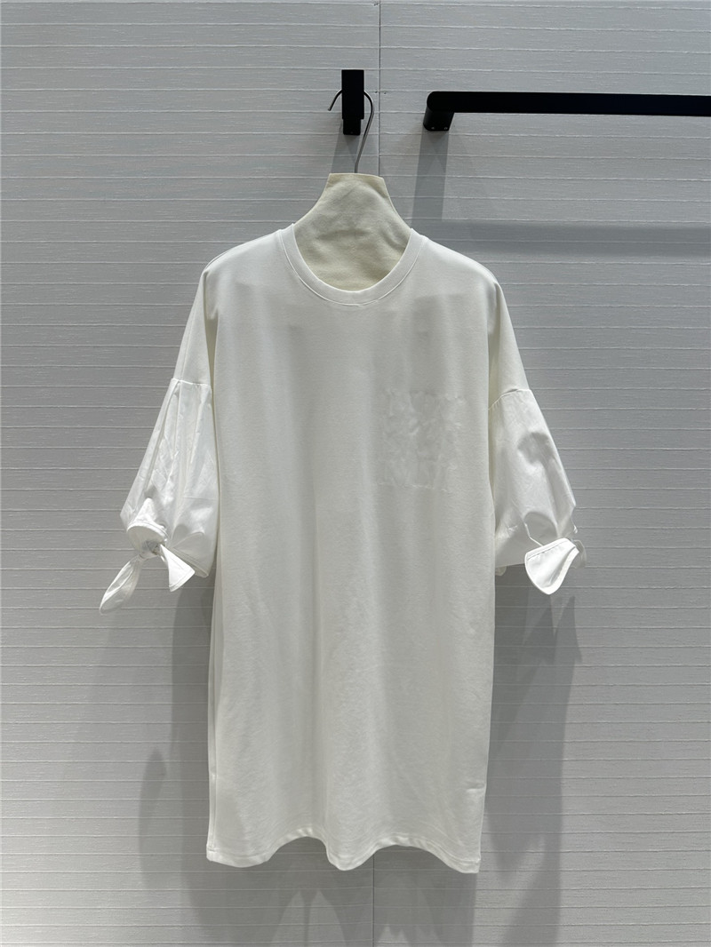 Vanitoo patchwork fabric T-shirt dress replica d&g clothing