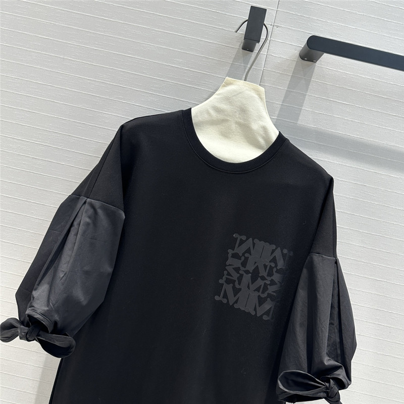 Vanitoo patchwork fabric T-shirt dress replica d&g clothing