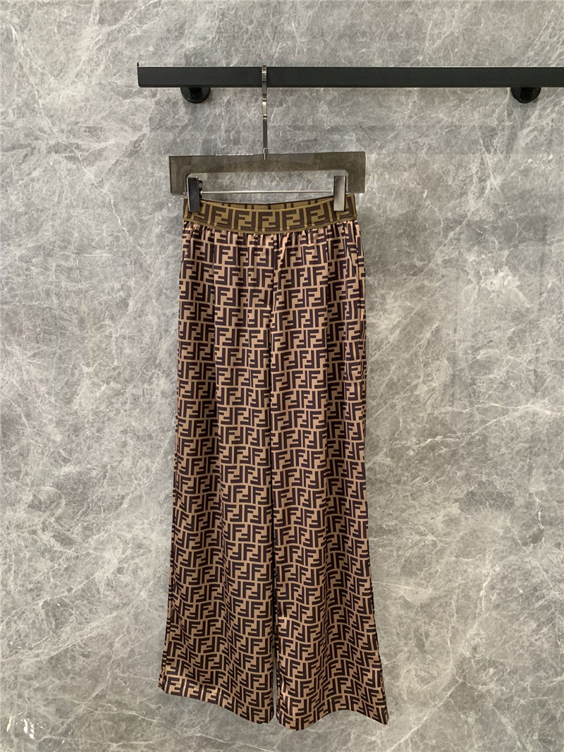 F**di straight elastic waist casual pants replica d&g clothing