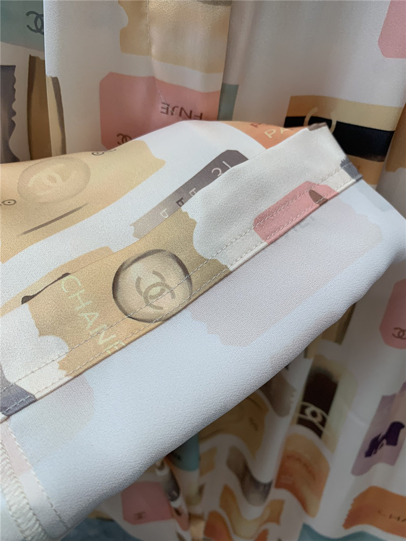 Ch**el label print casual trousers replica designer clothes