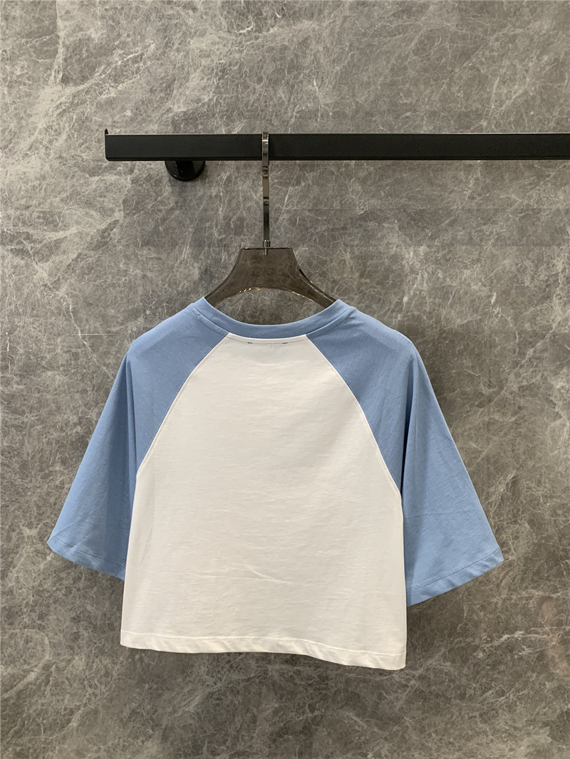 Balmain contrasting lettering short-sleeved T-shirt replica clothing