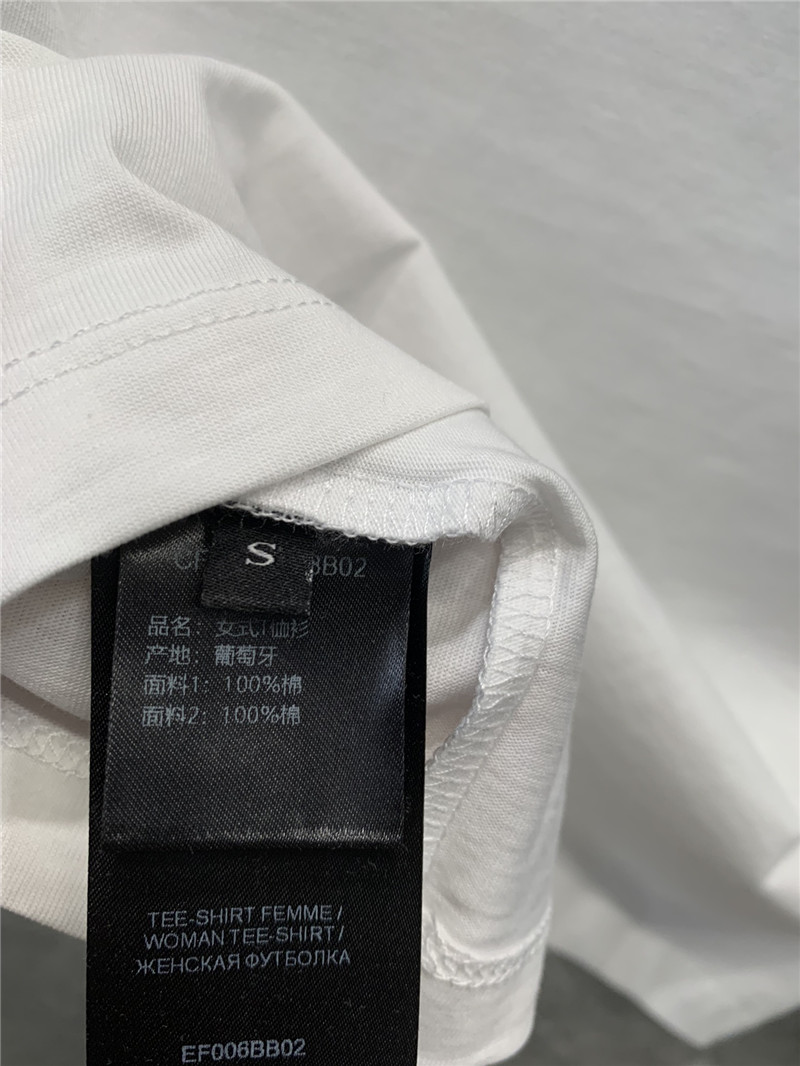 Balmain contrasting lettering short-sleeved T-shirt replica clothing