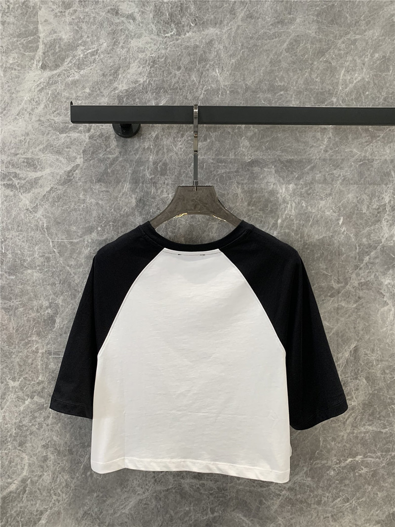 Balmain contrasting lettering short-sleeved T-shirt replica clothing