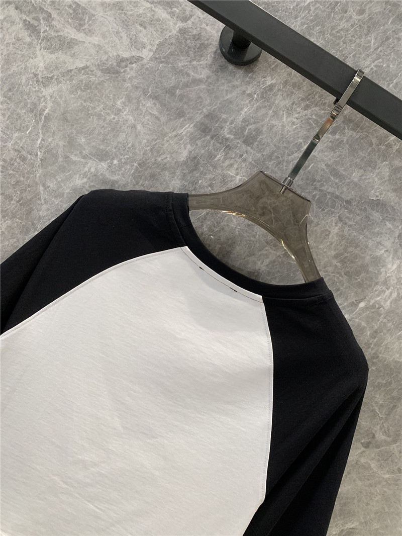 Balmain contrasting lettering short-sleeved T-shirt replica clothing