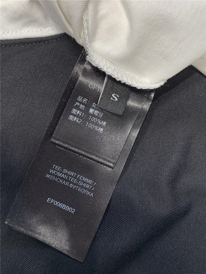 Balmain contrasting lettering short-sleeved T-shirt replica clothing