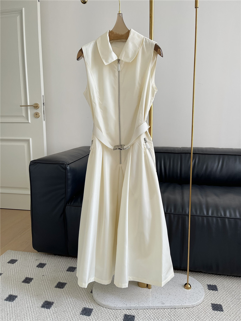 Pra*a sleeveless nylon dress replica designer clothes