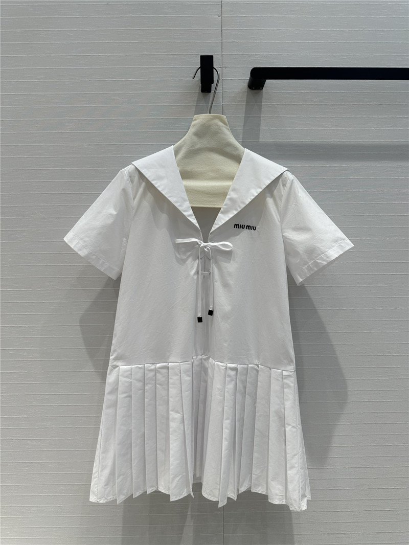 M1um1u shirt-style short-sleeved dress replica clothing