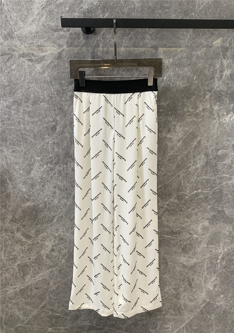 A1exa*der wang flocked printed casual pants replicas clothes