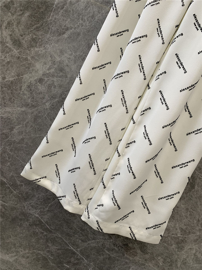 A1exa*der wang flocked printed casual pants replicas clothes