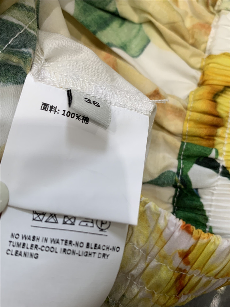 Dolce & Gabbana d&g yellow rose skirt replica clothes