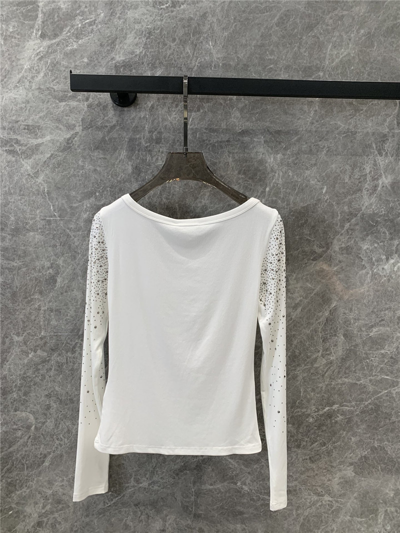 ch**el hot D1am0nd slim base long sleeve t-shirt replicas clothes