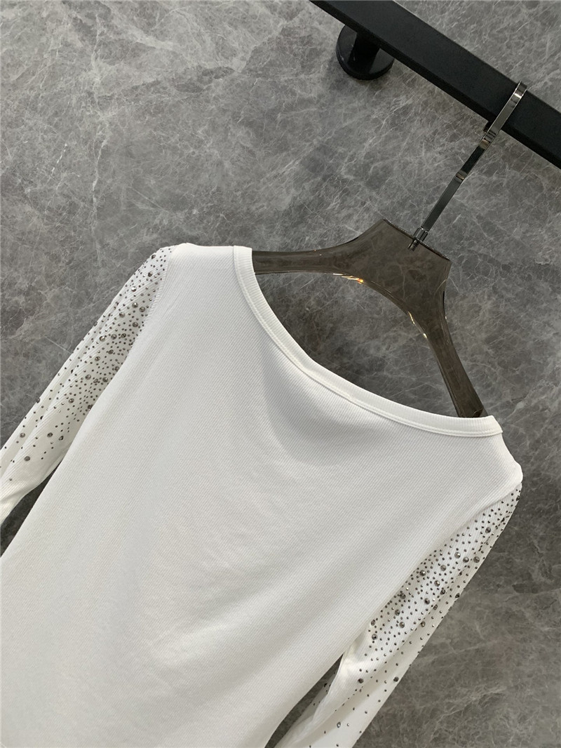 ch**el hot D1am0nd slim base long sleeve t-shirt replicas clothes