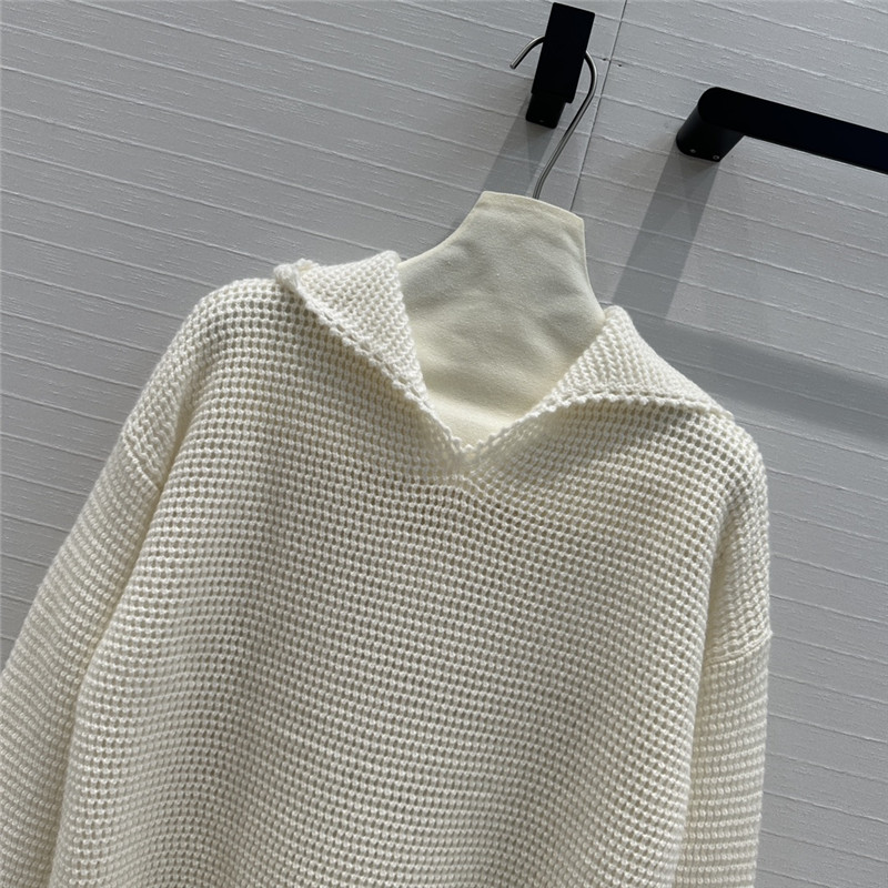 D10r hollow crochet hooded sweater replica d&g clothing