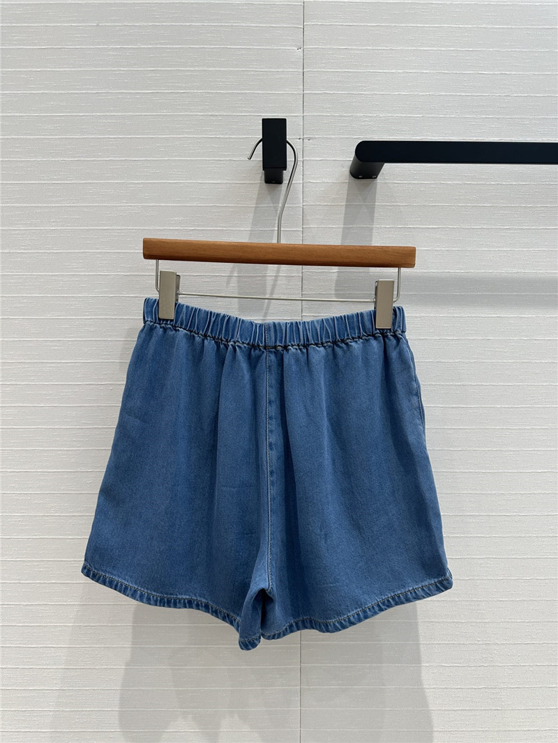 M1um1u retro primary blue soft denim shorts replicas clothes