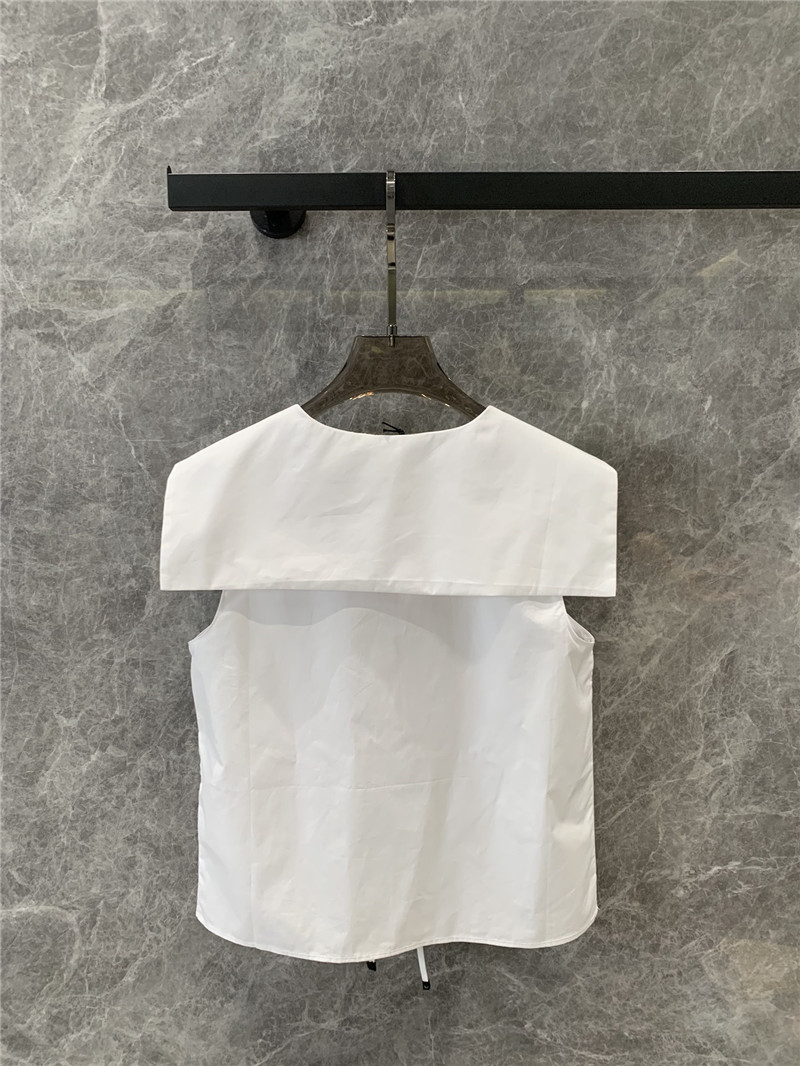 M1um1u navy collar tie shirt replica designer clothing websites