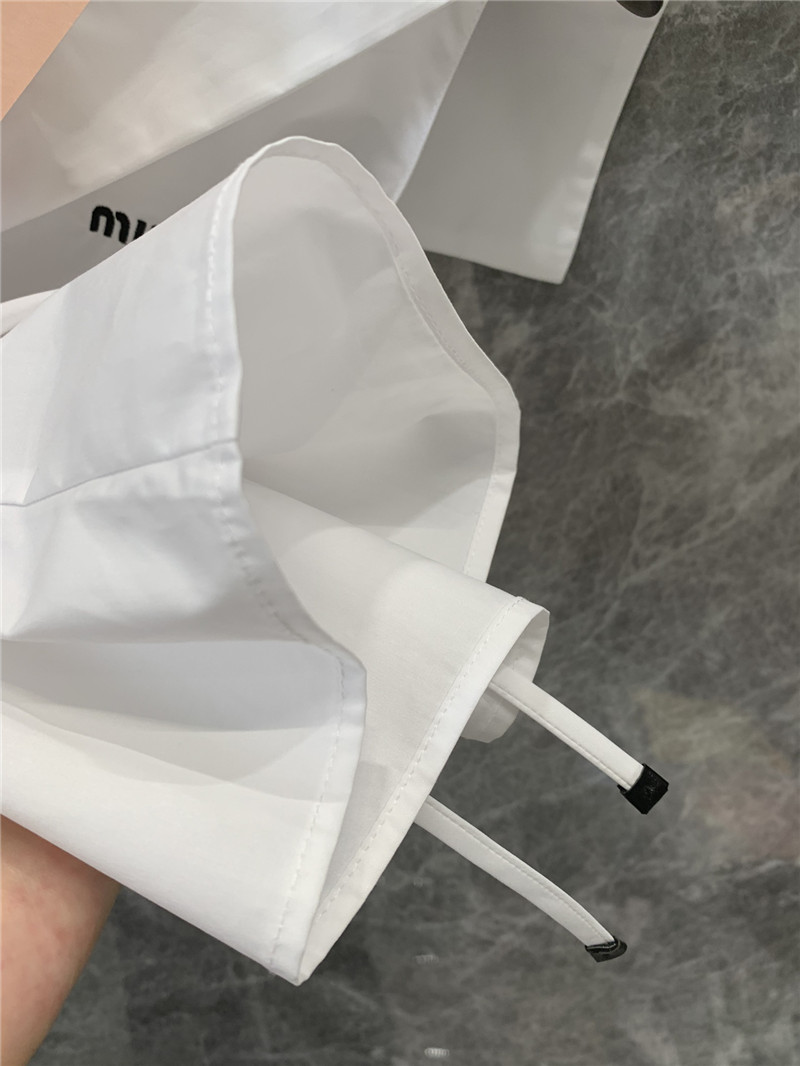 M1um1u navy collar tie shirt replica designer clothing websites