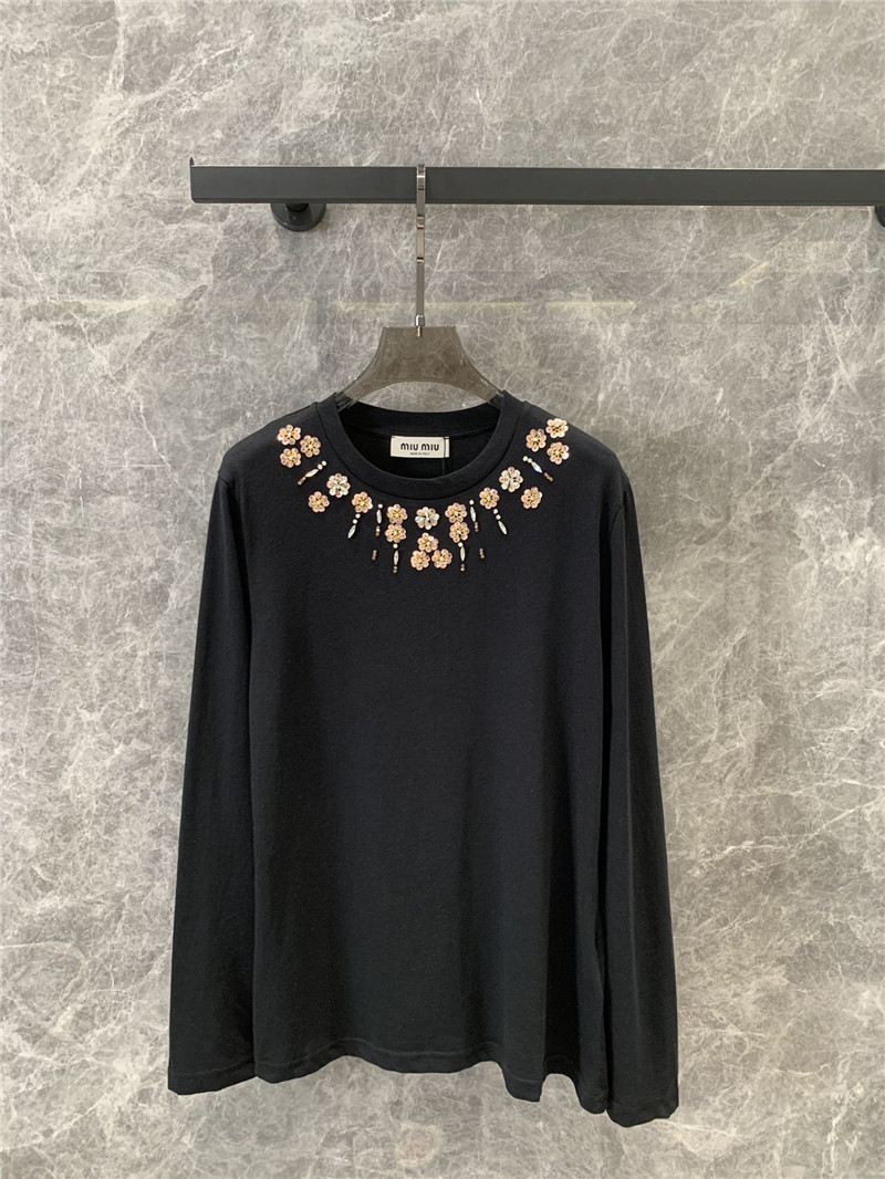 M1um1u long-sleeved t-shirt replica clothing sites