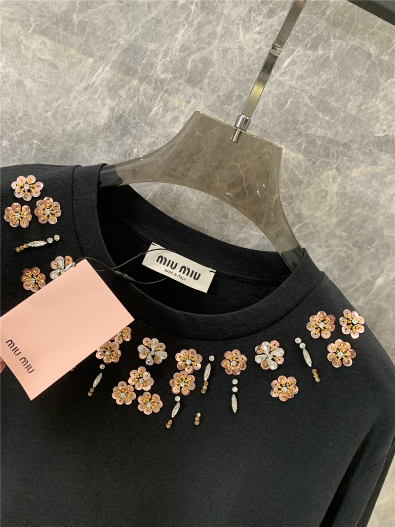 M1um1u long-sleeved t-shirt replica clothing sites