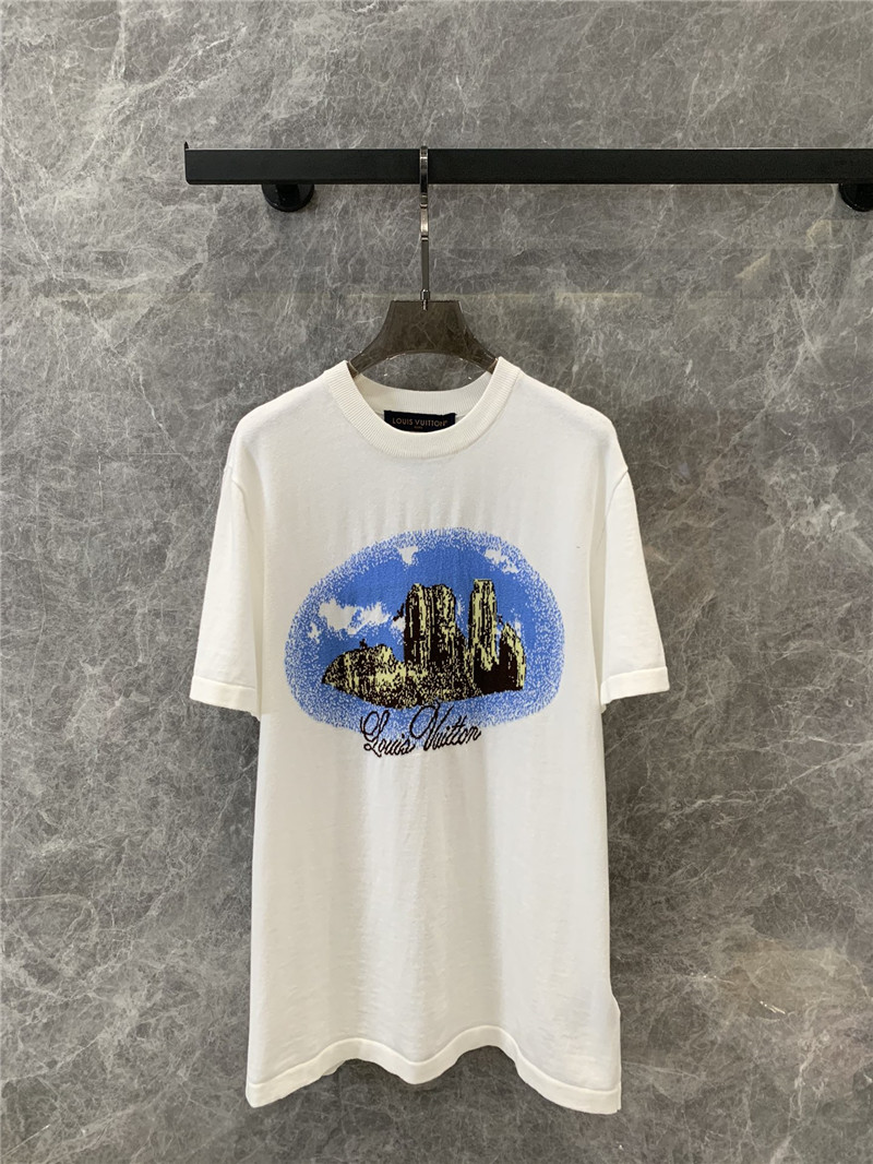 l0vis Vvtt0n lv jacquard short-sleeved sweater replica clothing